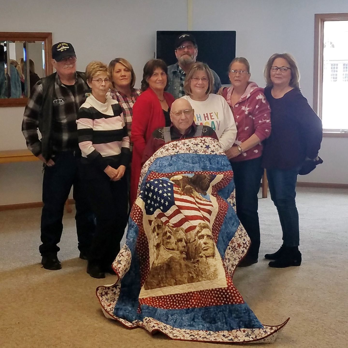 Veteran receives Quilt of Valor
